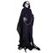 Edge Collections - 14" x 6" - Black - Grim Reaper Animatronic Halloween Decoration with Chain and Sound Activation - 1 Piece